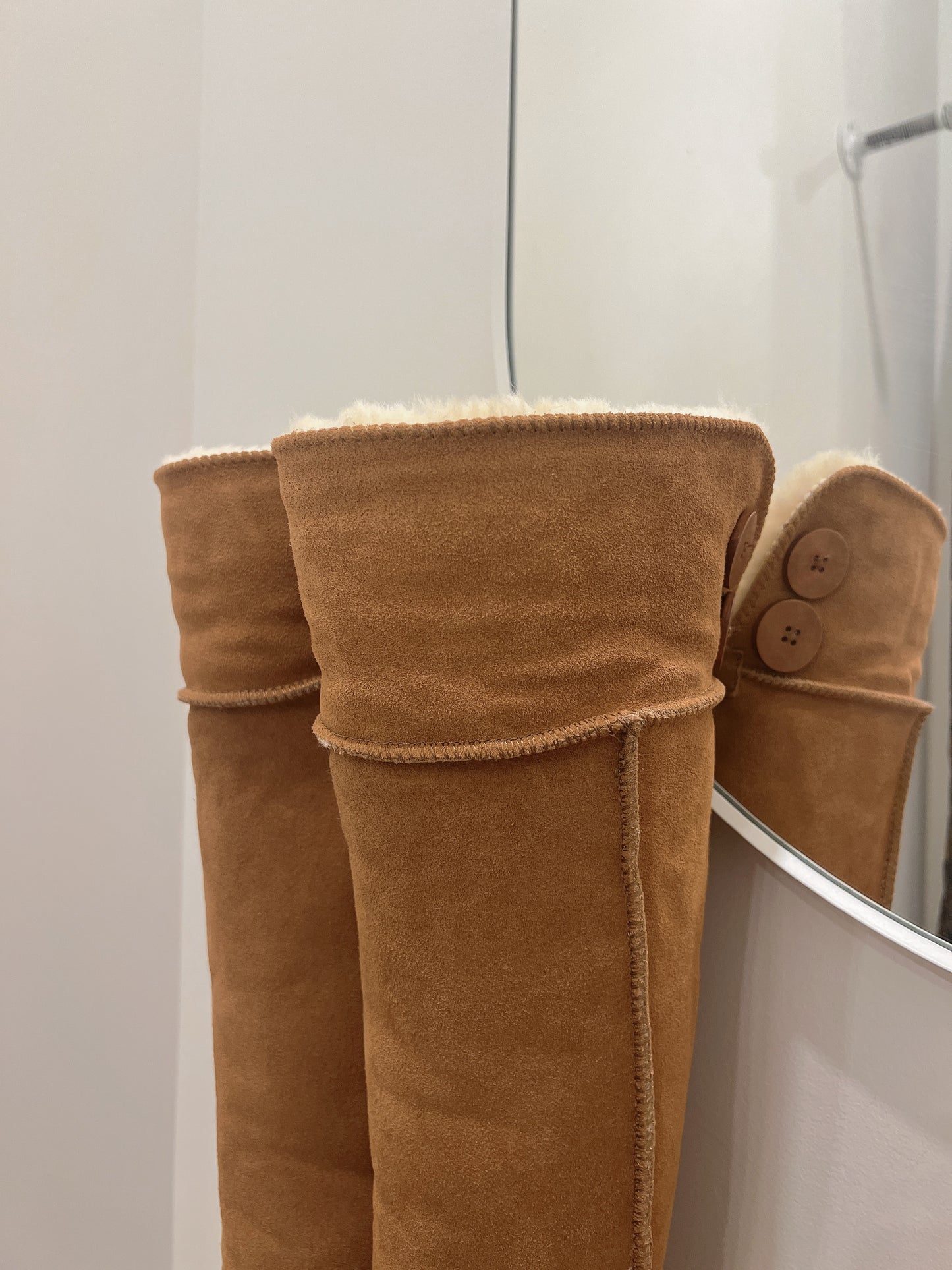 NELLA Knee high sherpa boots