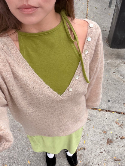 AGATHA Wool V-neckline sweater