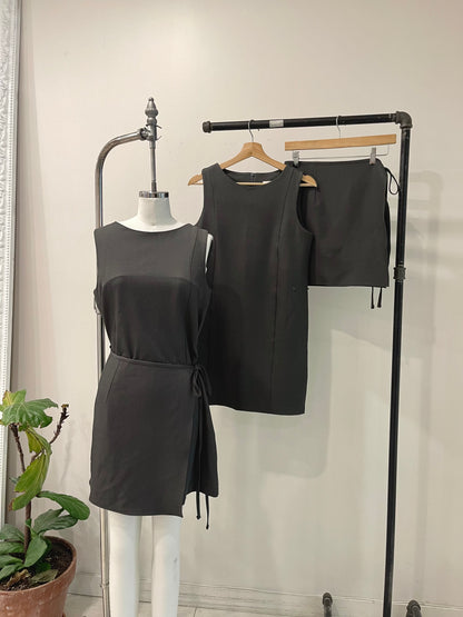 WILLOW Wrap-tie dress