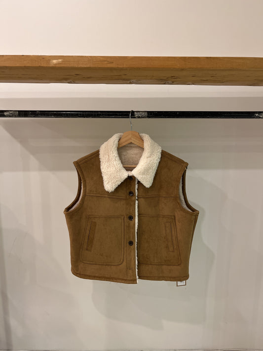 SANK Shearling vest