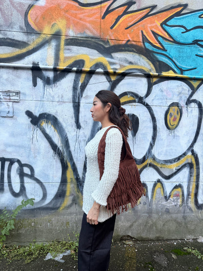 SYDNEY Suede fringe bag