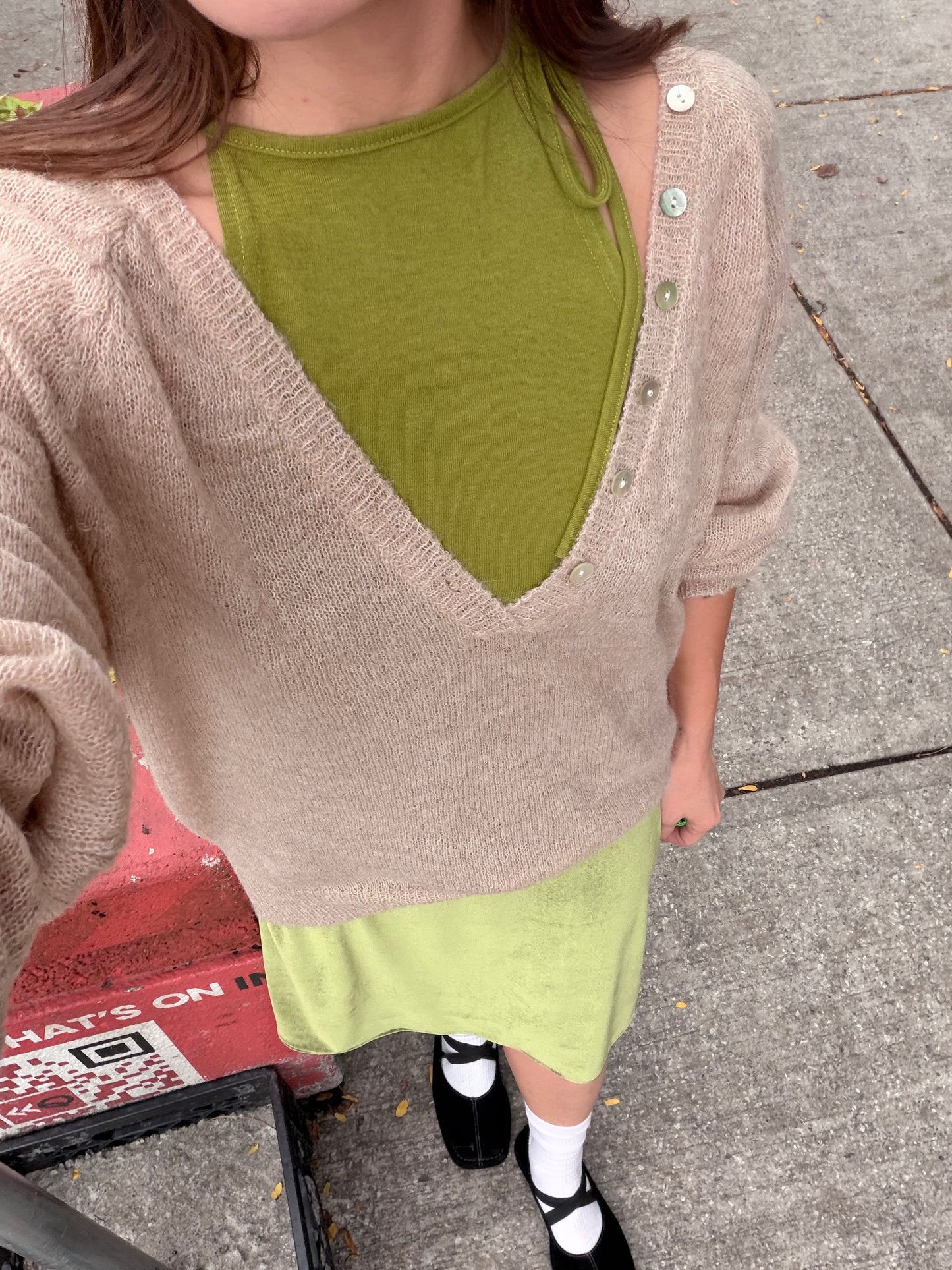 AGATHA Wool V-neckline sweater