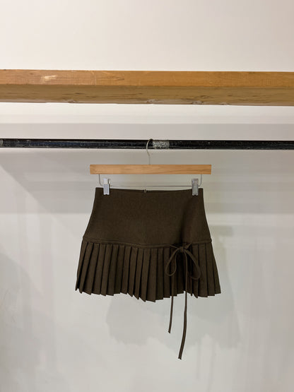 JENNA Pleated mini skirt