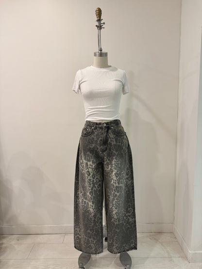 TOCUT Cheetah printed jeans