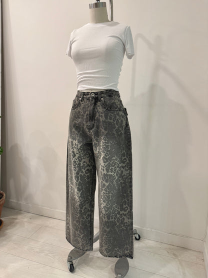 TOCUT Cheetah printed jeans