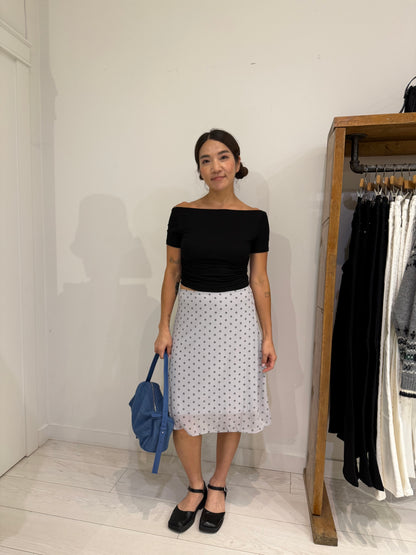 BOBO Polkadot midi skirt