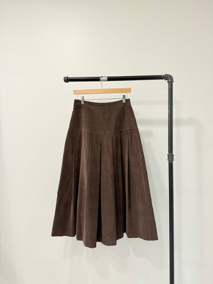LUCKY Corduroy pleated maxi skirt