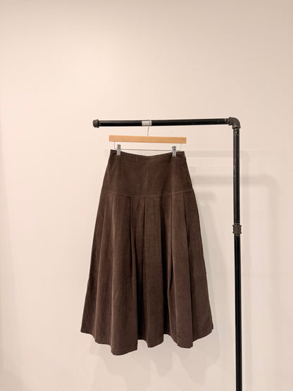 LUCKY Corduroy pleated maxi skirt