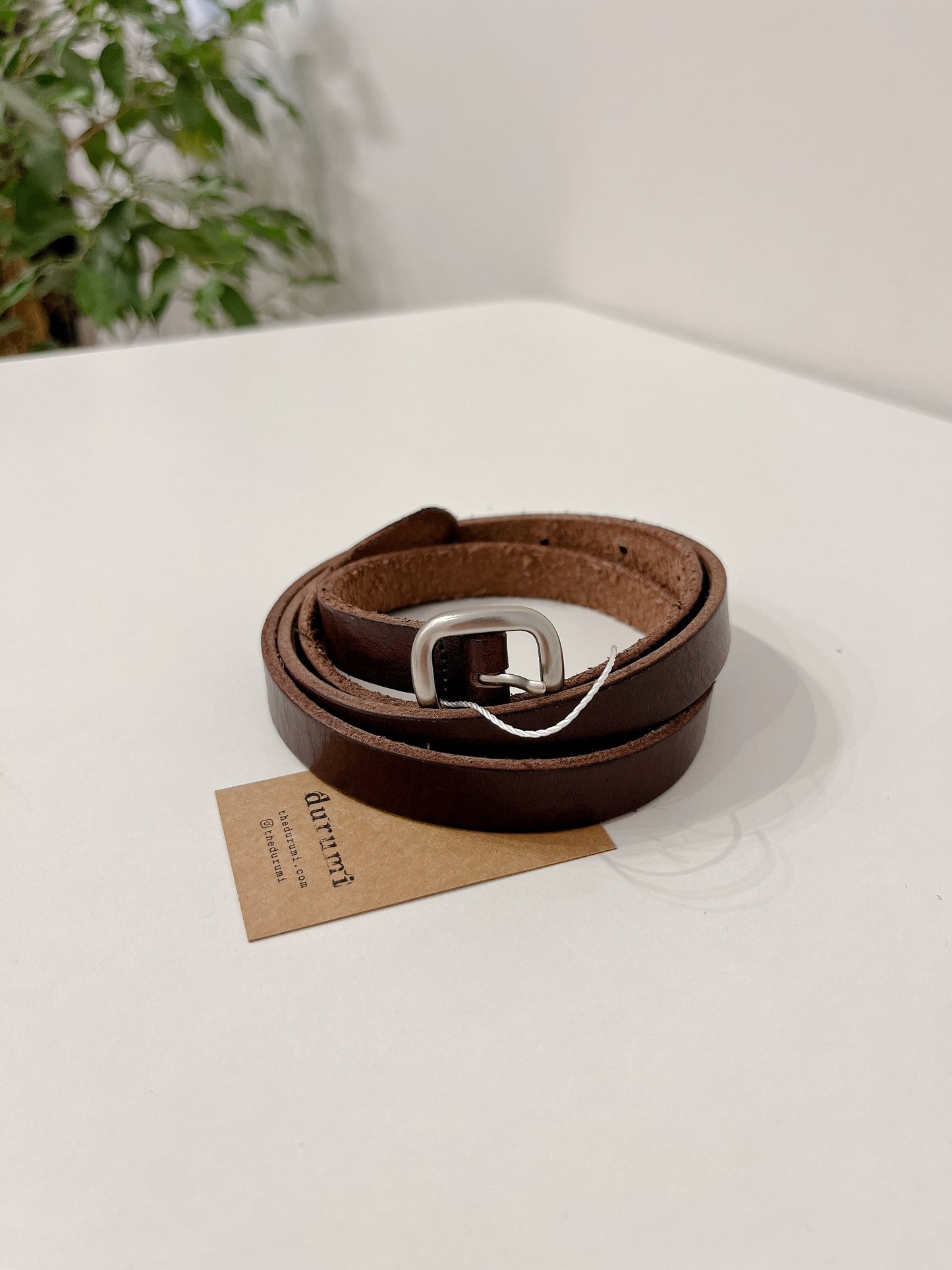 TORA Skinny leather belt