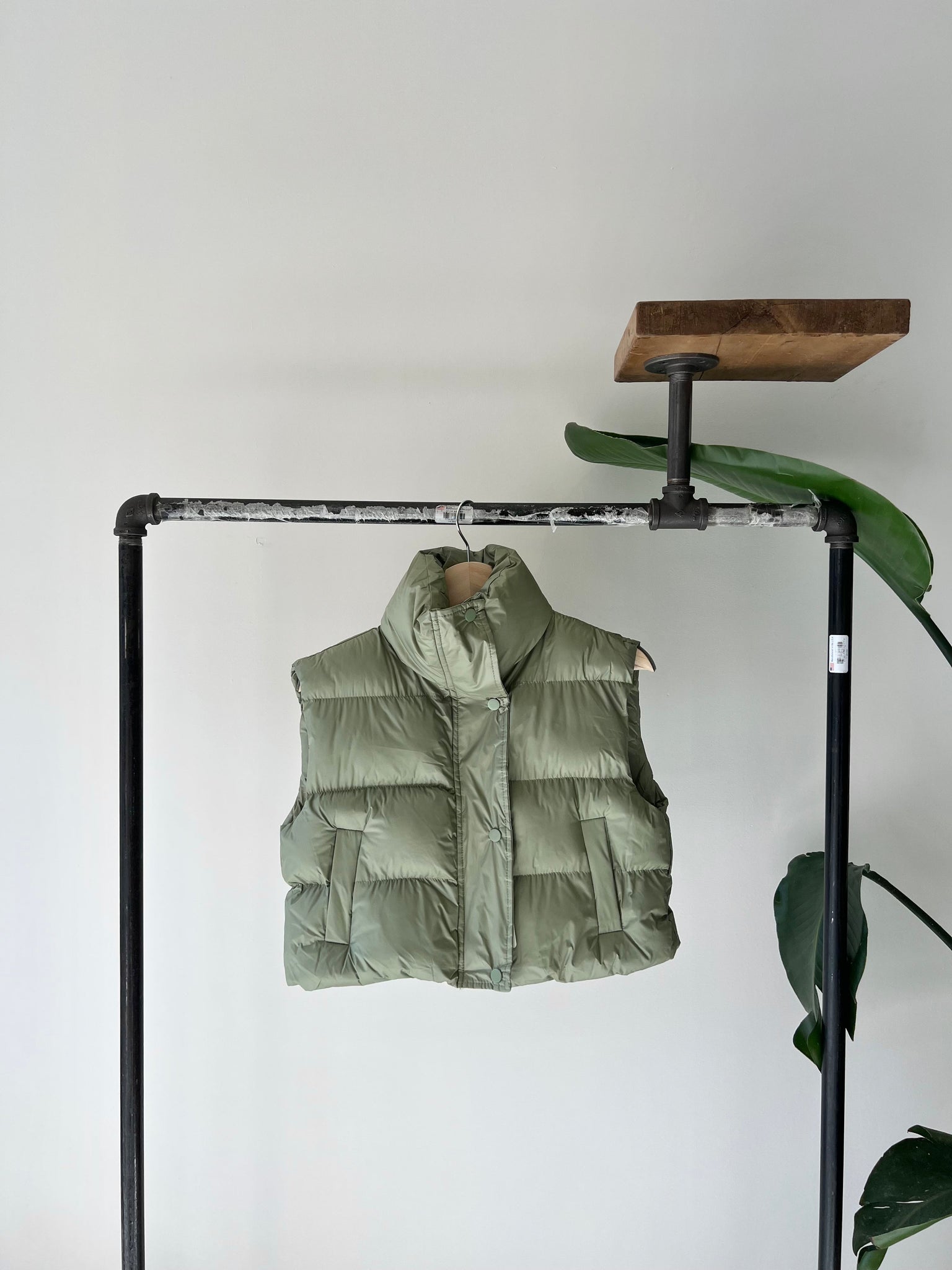 SIA Cropped puffer vest