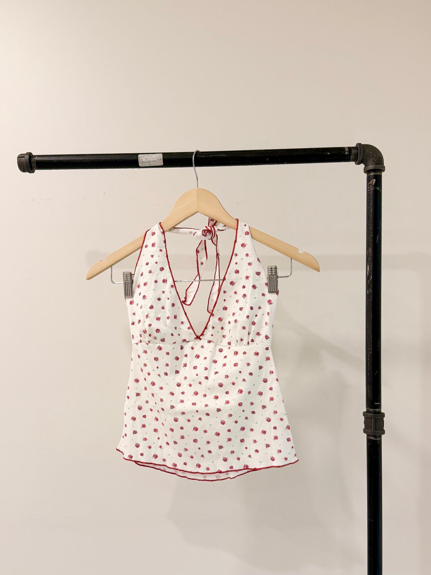 BEA Rose-print halter cami
