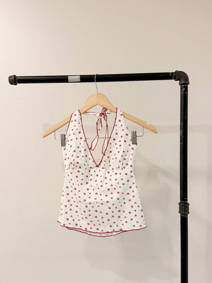 BEA Rose-print halter cami