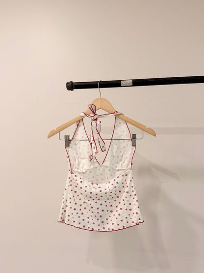 BEA Rose-print halter cami