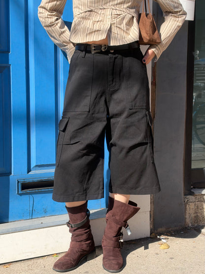 OAK Wide-leg cargo shorts