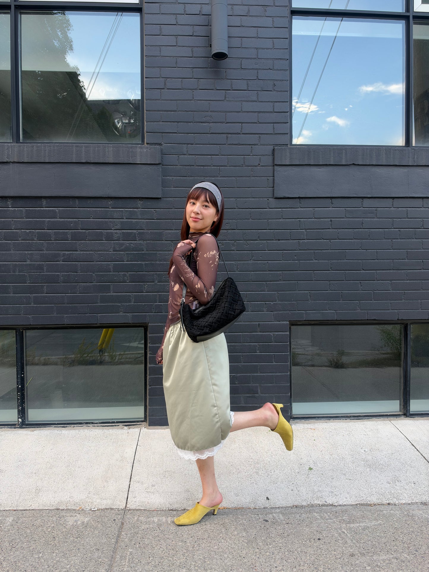 ROSIE Satin skirt