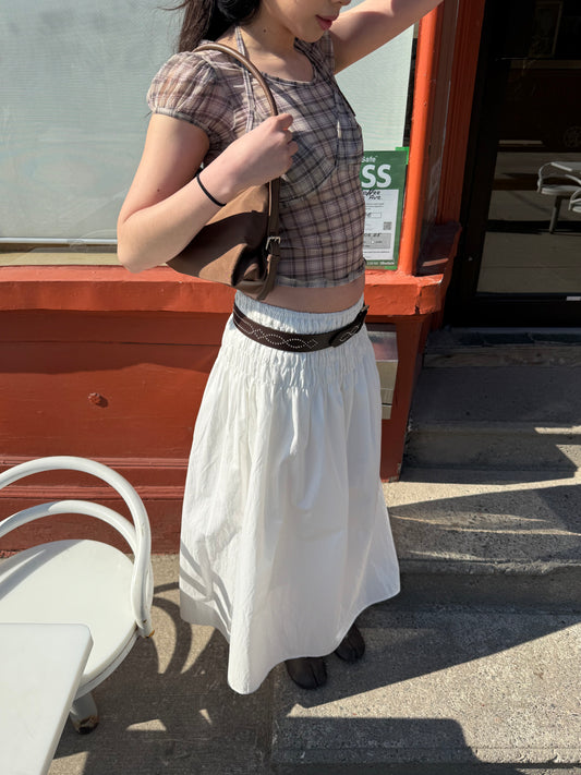 AXIS Smocked maxi skirt