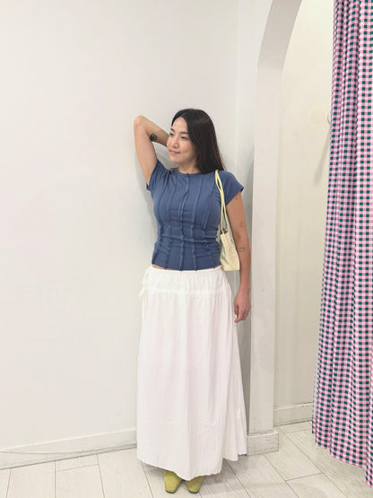 SABLE Drawstring skirt