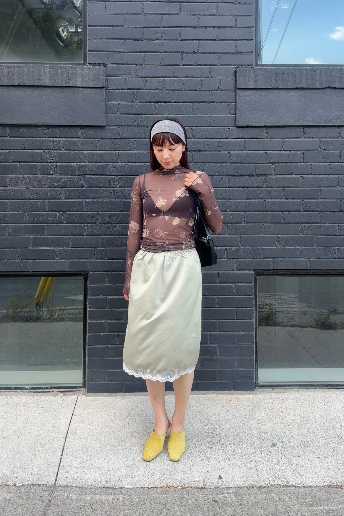 ROSIE Satin skirt