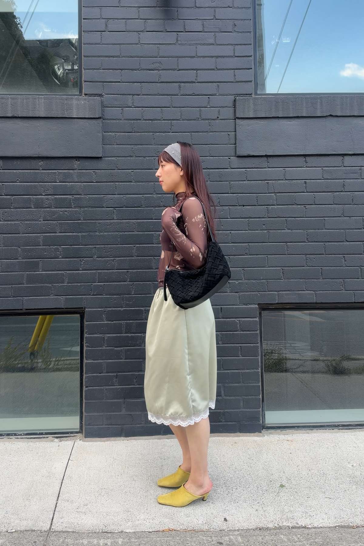 ROSIE Satin skirt
