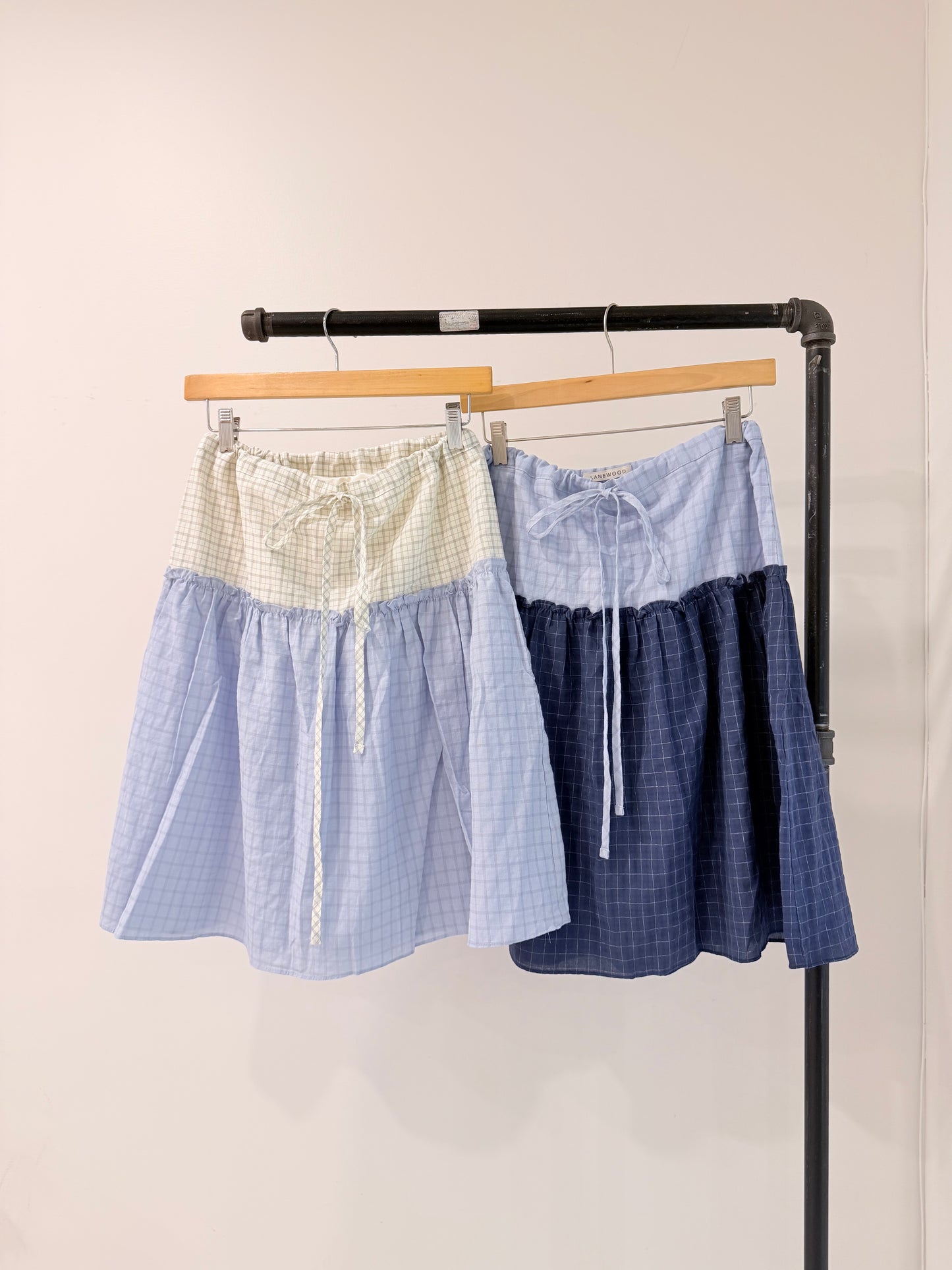 TABBY Windowpane skirt