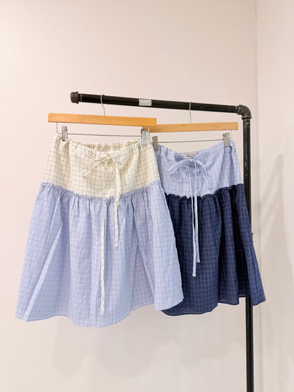 TABBY Windowpane skirt