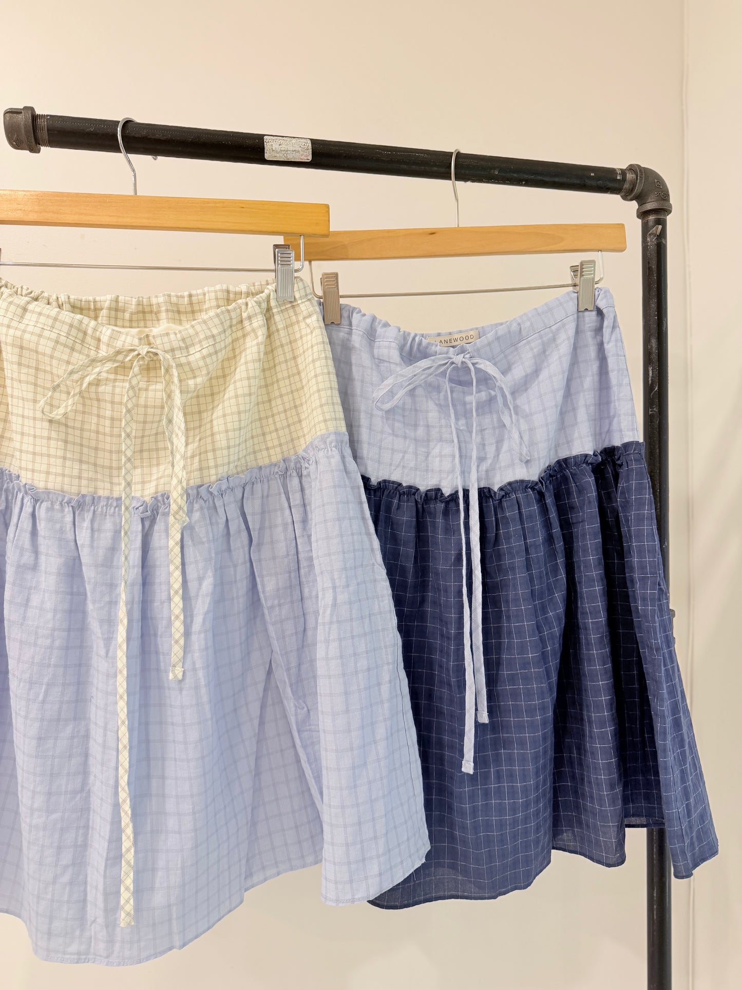 TABBY Windowpane skirt