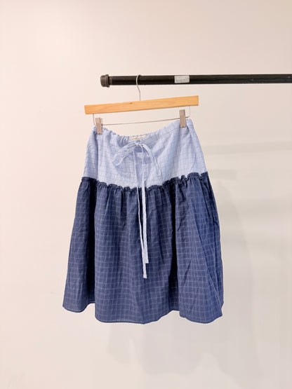 TABBY Windowpane skirt