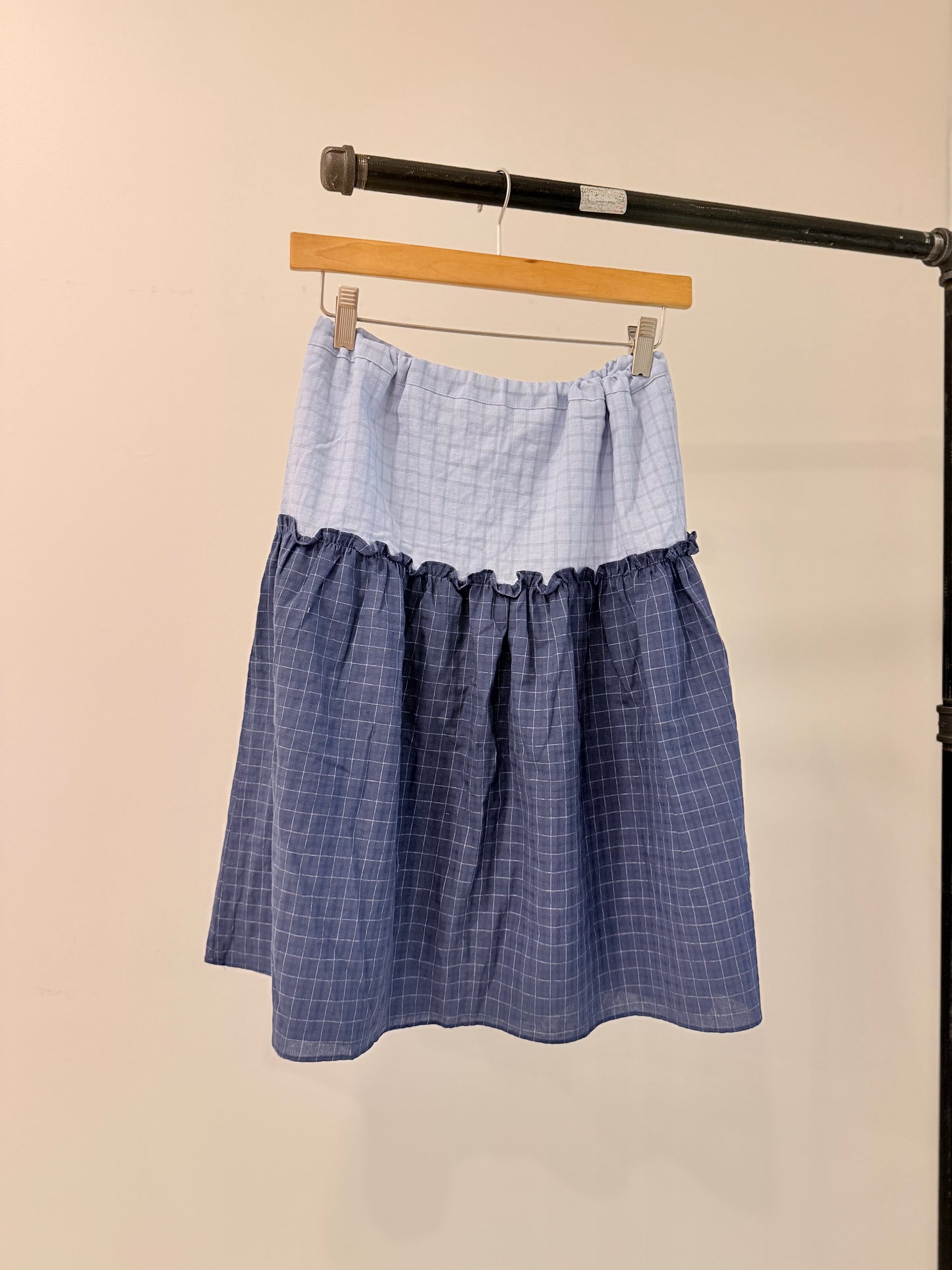 TABBY Windowpane skirt