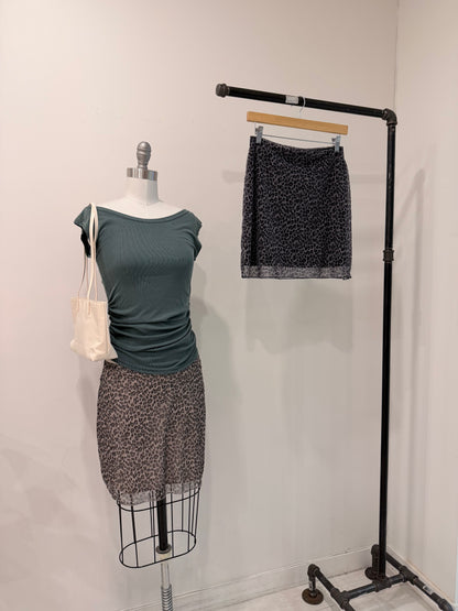 MAISIE Leopard skirt