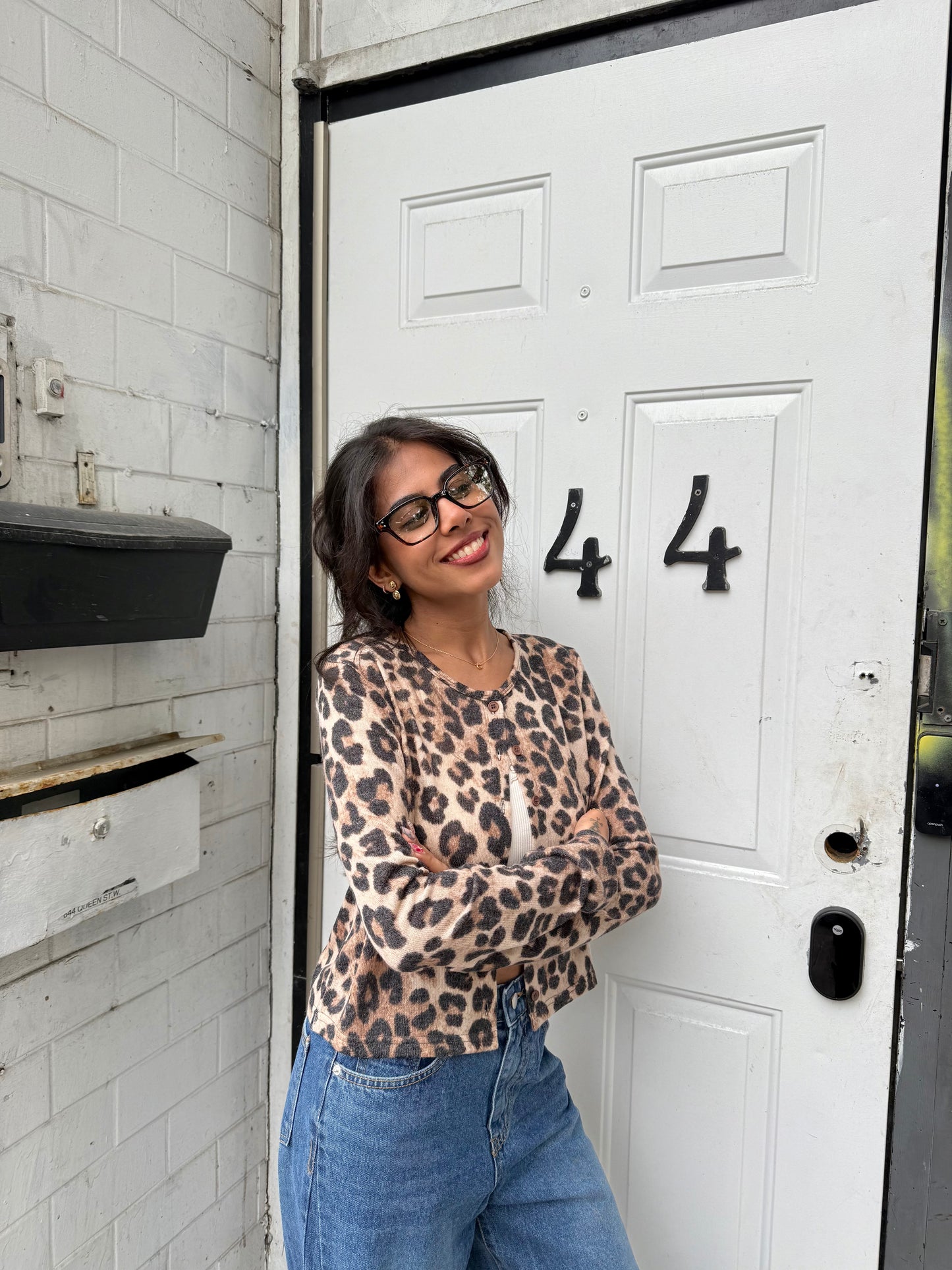 MACHI Leopard print cardigan