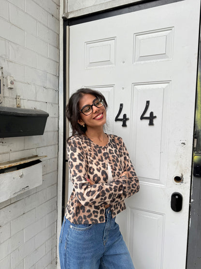 MACHI Leopard print cardigan