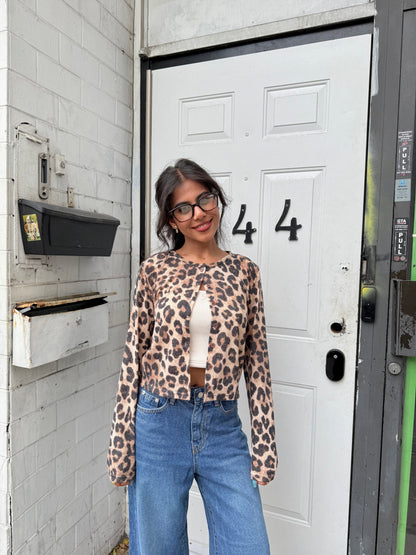 MACHI Leopard print cardigan