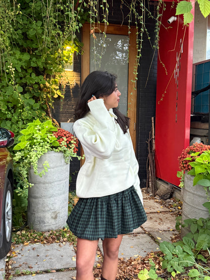 EASY Plaid mini skirt