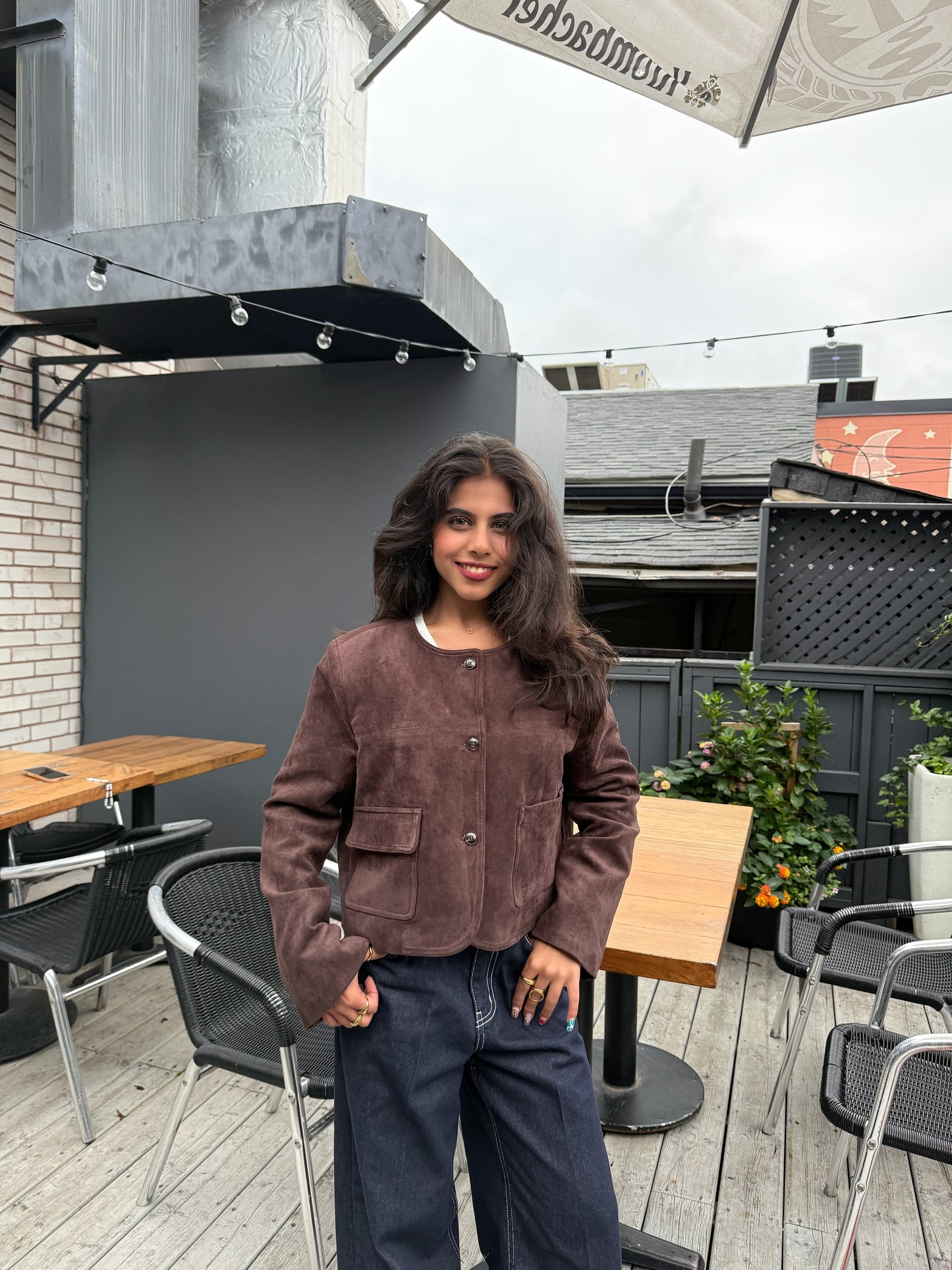 LADY Faux suede jacket