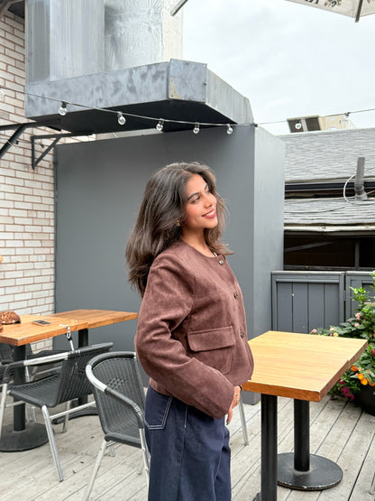 LADY Faux suede jacket
