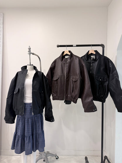DREW Vegan leather jacket