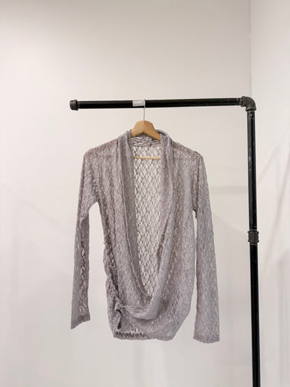 RHEA Lace wrap top