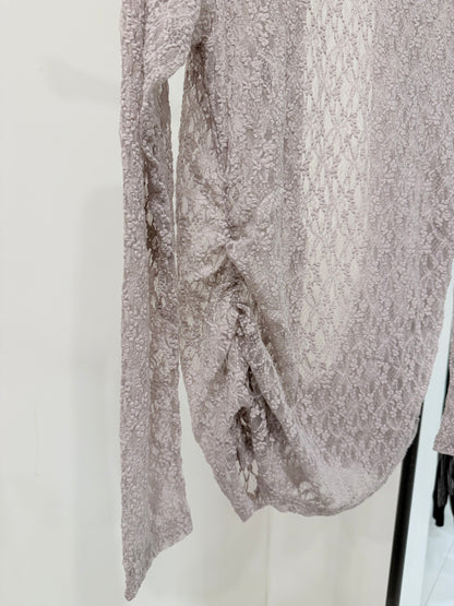 RHEA Lace wrap top