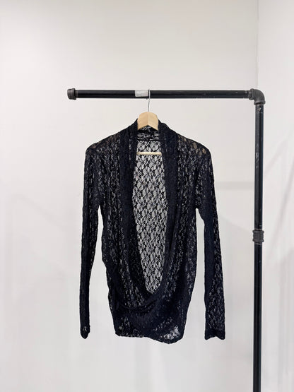 RHEA Lace wrap top