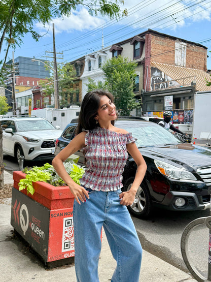 HAVEN Smocked top