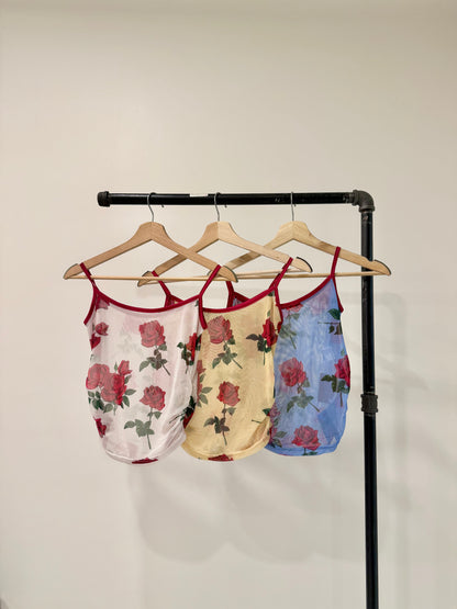 VALERIA Rosy mesh top