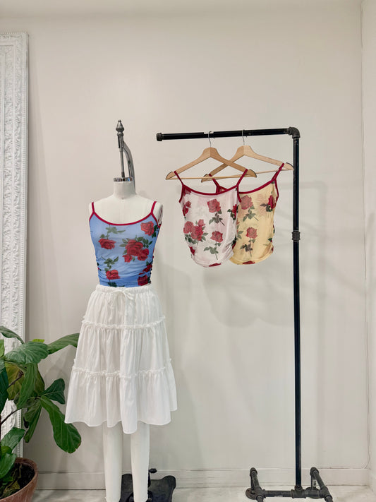 VALERIA Rosy mesh top