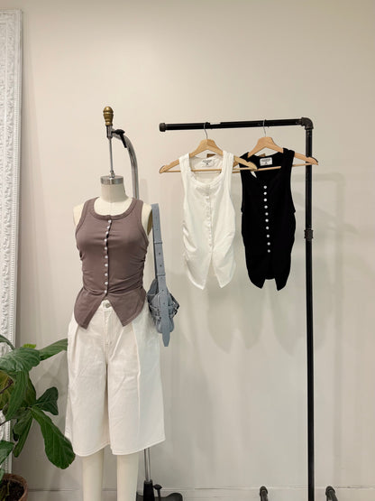 RENDY Button-up tanktop
