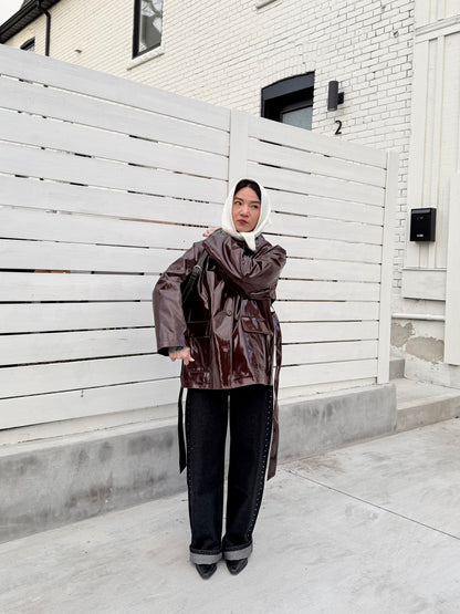 ANOTHER Patent leather jacket