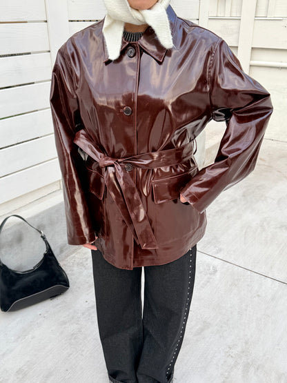 ANOTHER Patent leather jacket