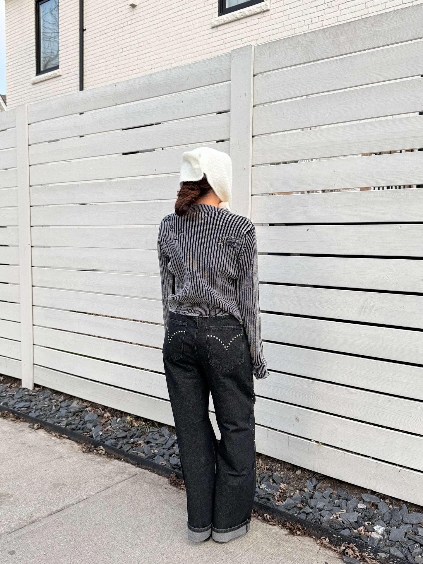 BALU Studded high waisted jeans
