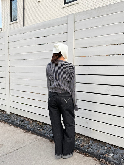 BALU Studded high waisted jeans