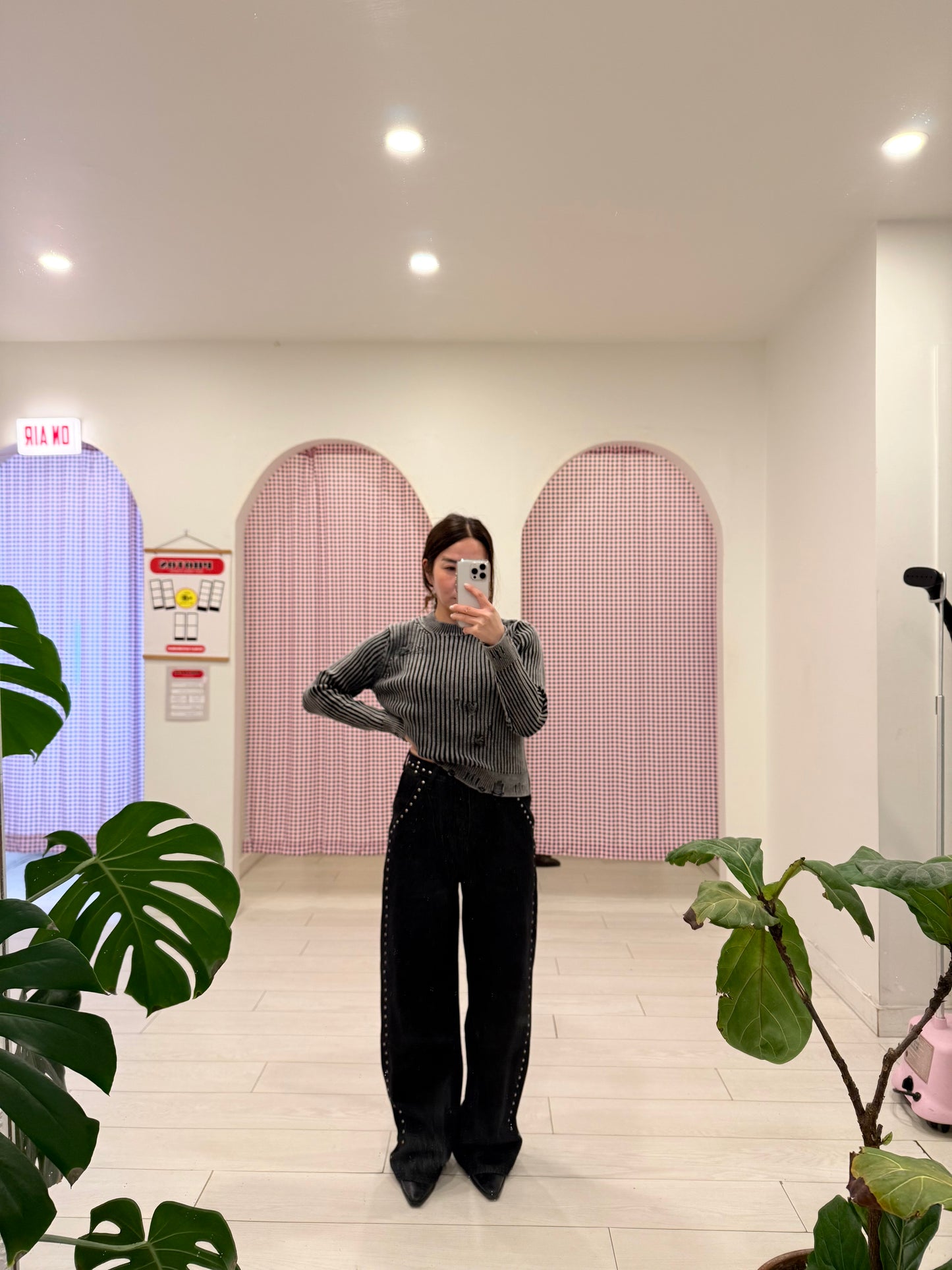 BALU Studded high waisted jeans