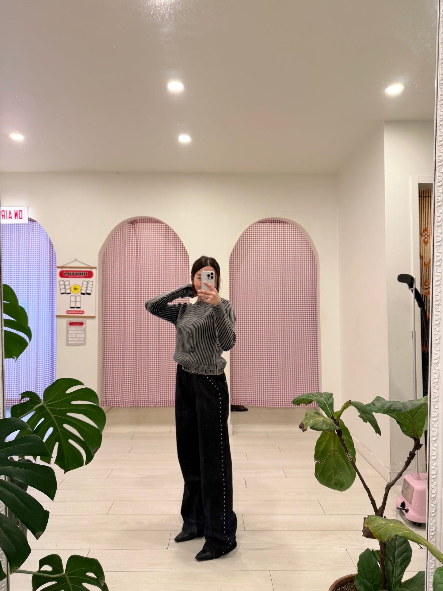BALU Studded high waisted jeans