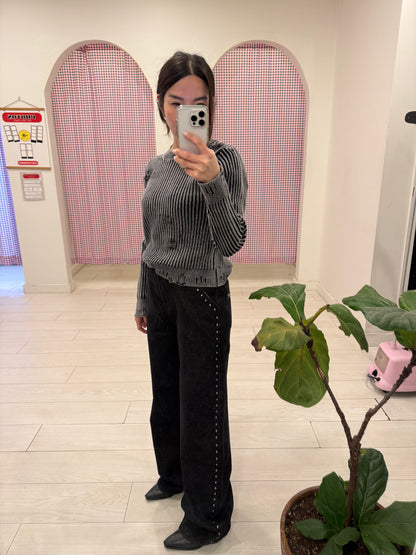 BALU Studded high waisted jeans